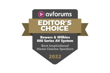 800 Series Diamond Awards from AVforums
